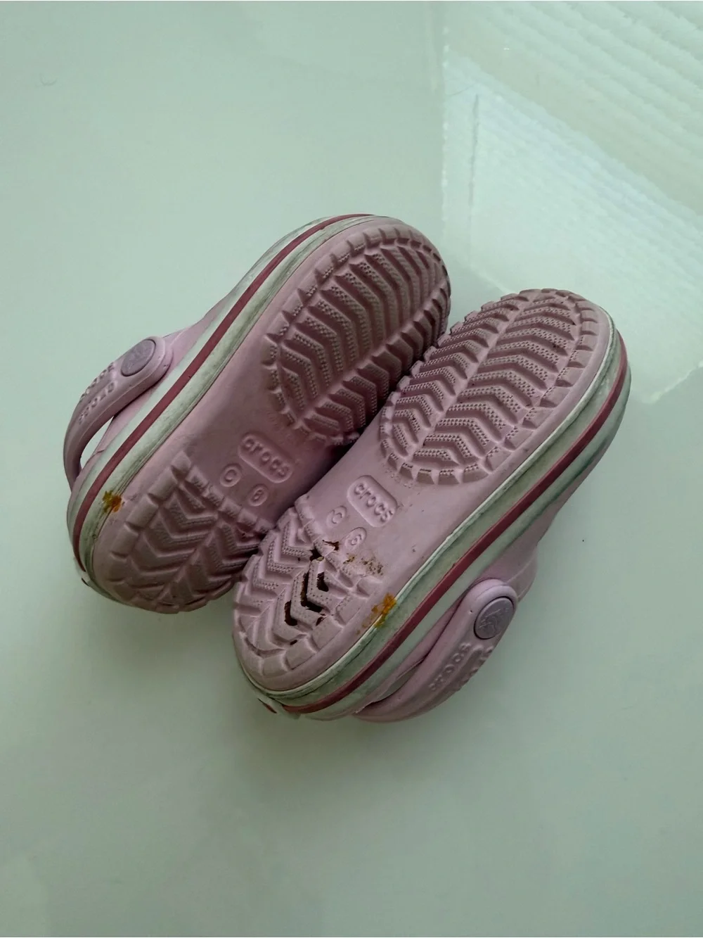 Pink Crocs Toddler Size C6